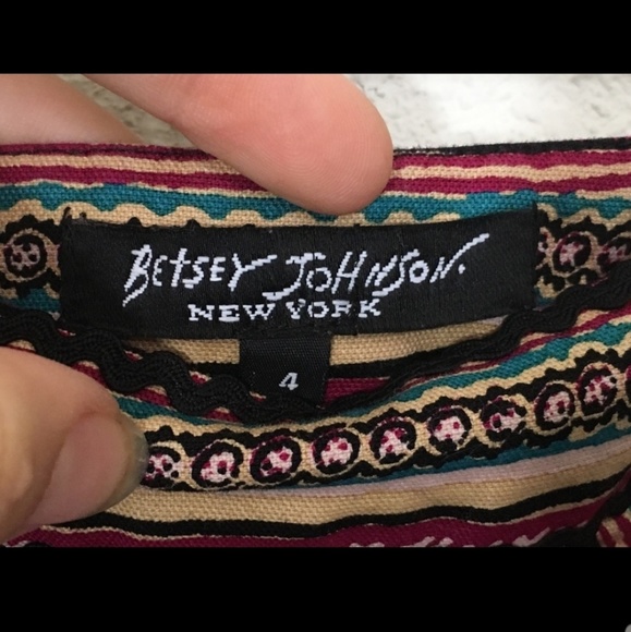 Vintage Betsey Johnson Chevron skirt - Picture 3 of 5